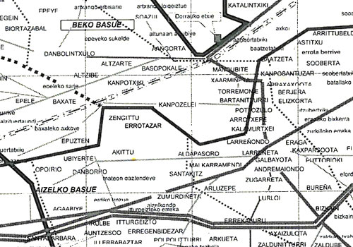 Etxarri Aranazko mapa toponimikoaren irudia